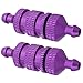Aluminum Nitro Fuel Filter for 1/10 Traxxas Redcat Exceed RC Nitro Power Car Monster Trucks Off Road Buggy (2-Pack) (Purple)