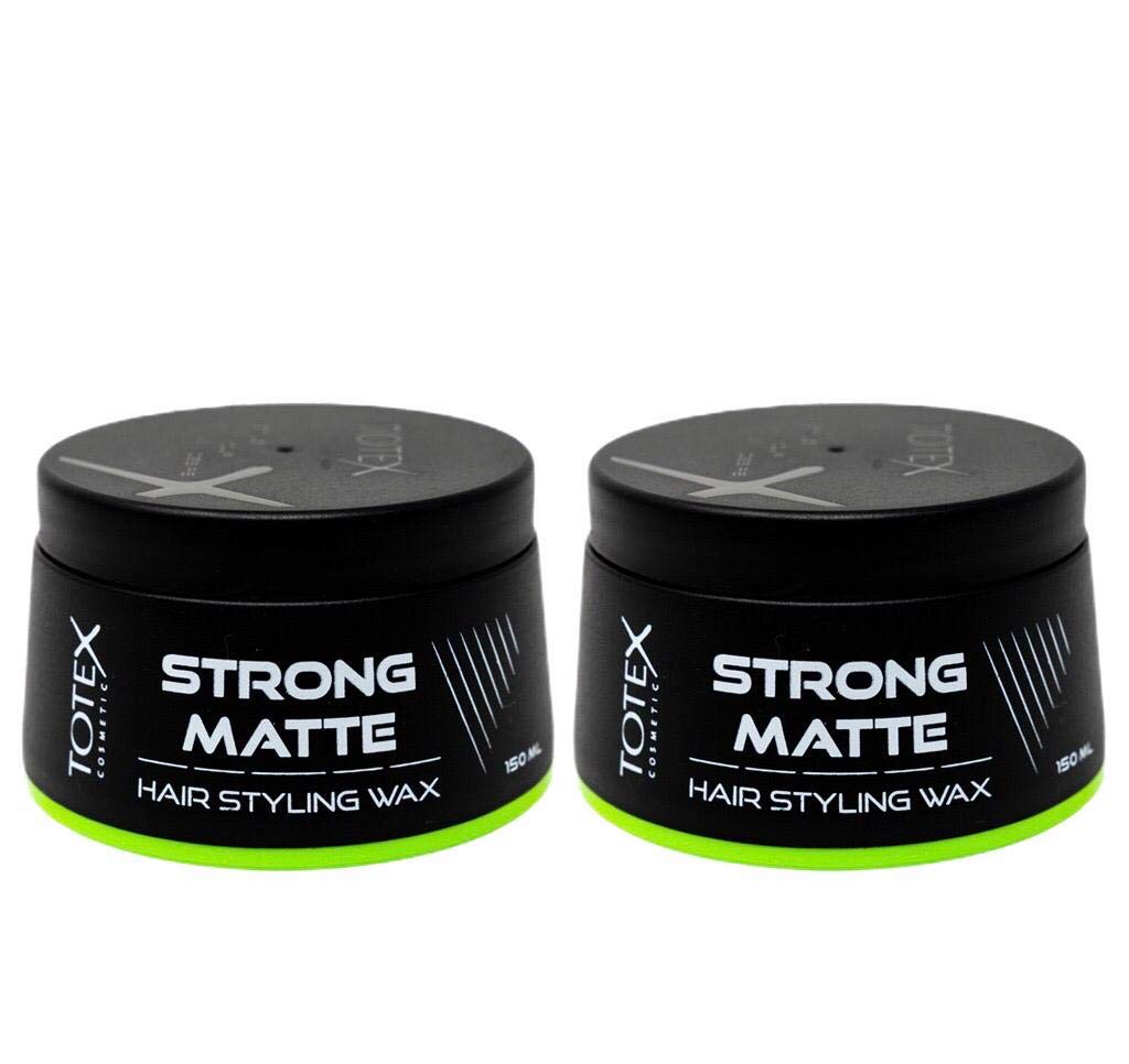 Totex Hair Styling Matte Wax 2x150 ml | Strong Hold Hair Wax for Men | Natural Matte Finish | Long Lasting Styling Paste | Professional Barber Hair Wax Pack of 2