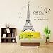 BestGrew&reg; Paris Effiel Tower Wall Stickers Home Decals for Living Room Bedroom