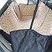 Waterproof Dog Car Seat Cover Backseat Adjustable Pet Hammock Blanket Mat for Cars and SUV Khaki Dog