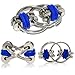 SENQIAO (Pack of 2) Flippy Chain Fidget Toy Stress Reducer EDC Fidget Chain - Perfect for Adult and Children (Blue&Orange)