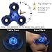 Fidget Spinner Toy Ultra Durable Stainless Steel Bearing High Speed 2-5 Min Spins Precision Metal Material Hand spinner EDC ADHD Focus Anxiety Stress Relief Boredom Killing Time Toys (02Blue)