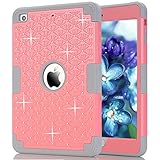 HOcase Rhinestone-Studded Bling Series Shockproof Scratch Resistant Protective Case for iPad mini 1st / 2nd / 3rd generation - Salmon+Grey