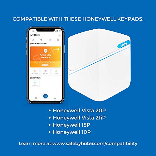 Safe by HUB6 - Smart Home Monitoring with No Monthly Fees | Use Your Existing Alarm System (Honeywell)