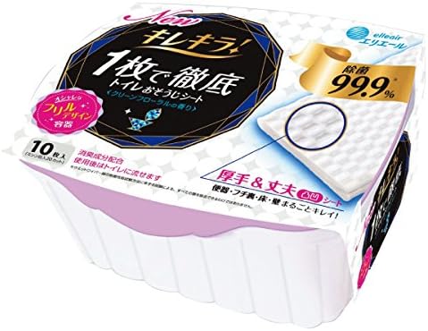 Japan Personal Care - Thorough toilet attack same seat body 10 sheets in Elleair Kirekira! One *AF27*