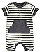 Fiream Baby Boys open buckle cotton Romper