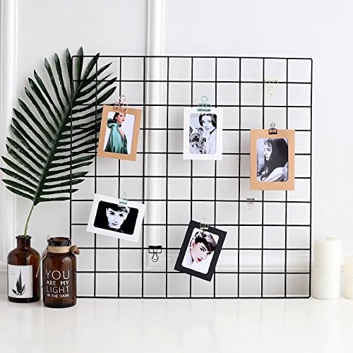 Kleanner Metal Wire Mesh Grid Panel,Mesh Memo Board Wall Art Display