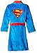 DC Comics Boys' Big Superhero Plush Velvet Fleece Robe, Superman, X-Small