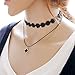 K&Q 9 PCS Classical Women Gothic Tattoo, Tassel, Black Velvet,Lace Fashion Choker Necklace- Length Adjustable