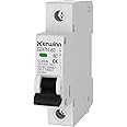 KERWINN Miniature Circuit Breaker 120V/240V ac Circuit Breaker 1 Pole 20Amp Smart Circuit Breaker DIN Rail Mount for Marine Power Systems,Solar photovoltaic Systems(C20A)