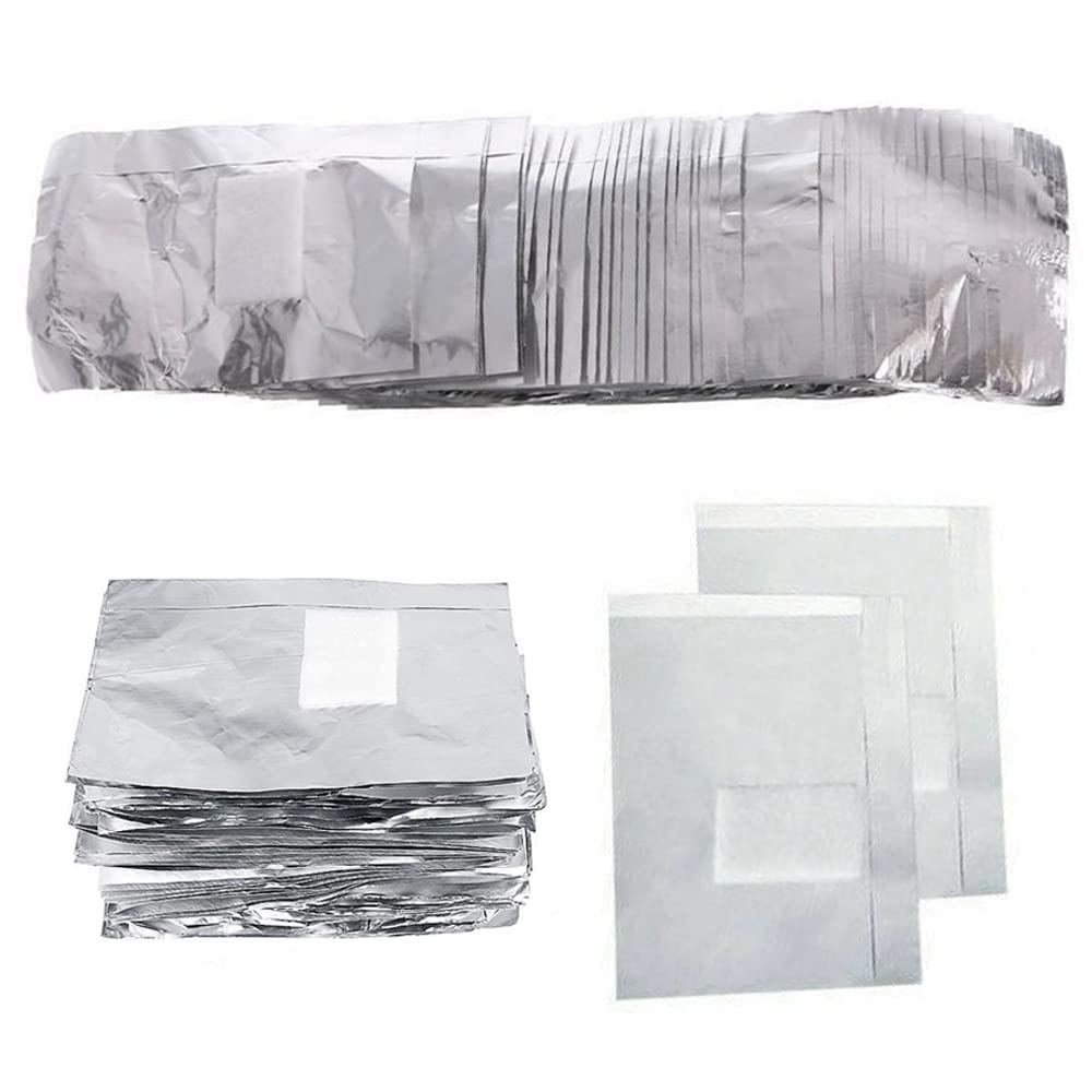 400Pcs Nail Polish Remover Gel Nail Foil Wraps Aluminium Soak Off Foils Cotton Pads Gel Nail Polish Wraps Removal Tool Finger Nail Polish Remover with Lint-Free Lager Cotton Pad - Image 4