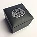 Duke Collections Wedding Bands 8mm Black Tungsten Ring Brushed Dome Comfort Fit (9)