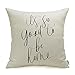Meekio Farmhouse Pillow Covers with It's So Good to Be Home Quotes 18