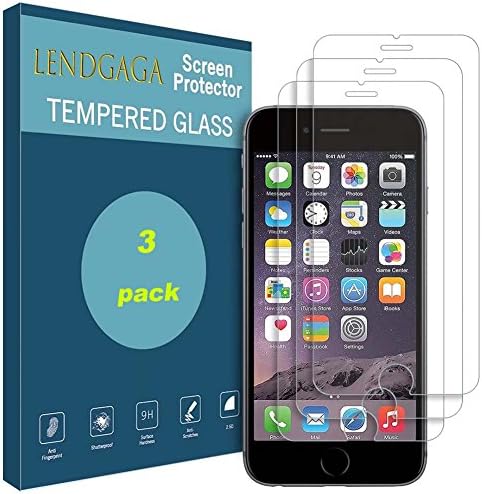iPhone 6 6s 7 8 Screen Protector, Lendgaga ｛3-Pack｝ Premium Tempered Glass Screen Protector Film for Apple iPhone 6 6s 7 and 8 [4.7"inch]