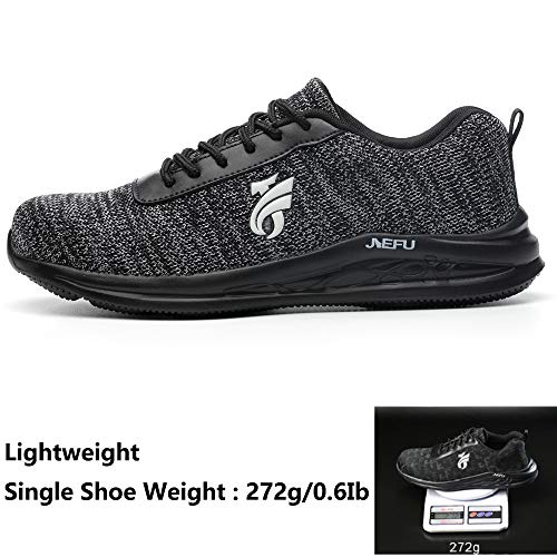image for ESDY Steel Toe Shoes Men, Safety Work Sneakers Outdoor Lightweight Bre