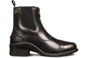 Ovation Women's Comfortable Durable Warm Water-Resistant Leather Equestrian Horse Riding Tuscany Zip Paddock Boot