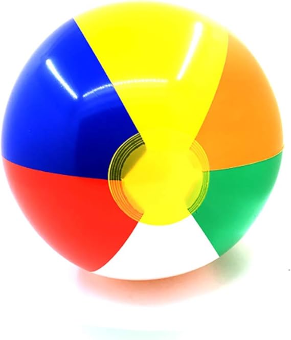 Asolym Aufblasbarer Wasserball, 30 cm Packung mit 10 Aufblasbaren Wasserbällen, Große ...