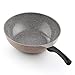 Cook N Home 12-Inch/30cm Nonstick Ceramic Deep Saute Stir Fry Pan Wok