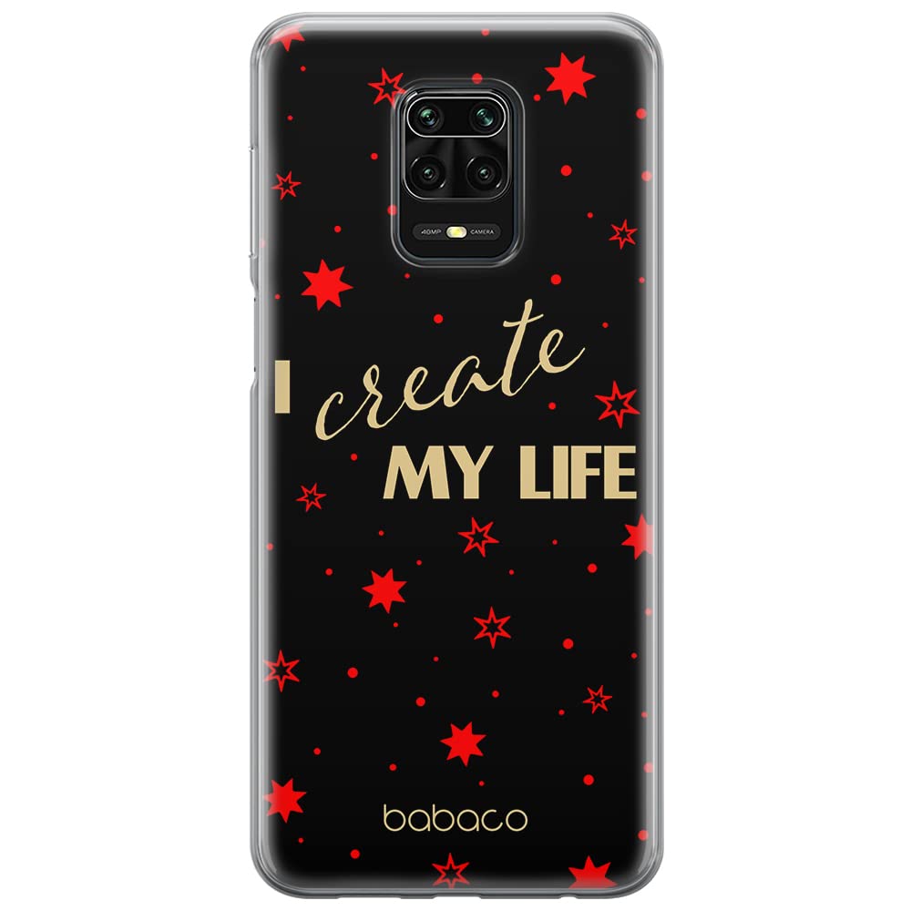 Babaco ERT GROUP mobile phone case for Xiaomi REDMI NOTE 9 PRO/ 9S original and officially Licensed pattern Positive vibes 006 optimally adapted to the shape of the mobile phone, case made of TPU
