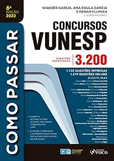 Livro Concursos Vunesp: 3.200 questões comentadas