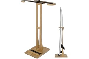 LINGVUM Surfboard Stand Rack, Adjustable Vertical Surf Board Rack with Floor-Standing Design, Storage & Display for Shortboard and Longboard, Beech Wood