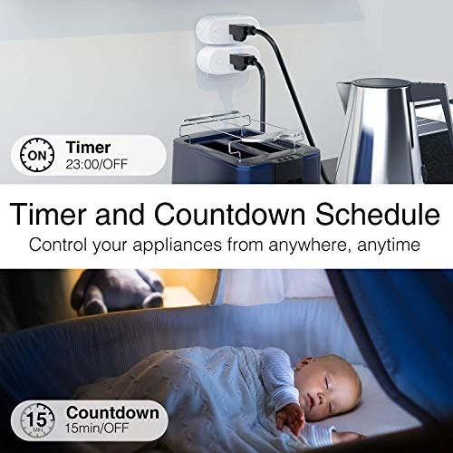 Smart Plug Gosund Wifi Outlet 15Amp Socket Works with Alexa Google Home