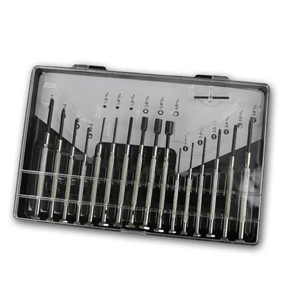 16pcs Watch Tool Box Set Watch Repair Tool Precision Mechanics Screwdriver Repair Tool Kit Fits Most Models