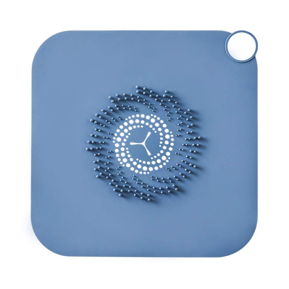 Fencelly Shower Drain Cover - Silicone Mesh Drain Cover, Sink Drain Hair Catcher Stopper for Bathroom Kitchen Sink Strainer Plug Filter Trap Home Drain Protector