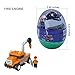 yuboo Easter Eggs, 6-Pack Large Prefilled Plastic Eggs,Kids’ Toys Filled with Different Building Bricks to Build Various Vehicles