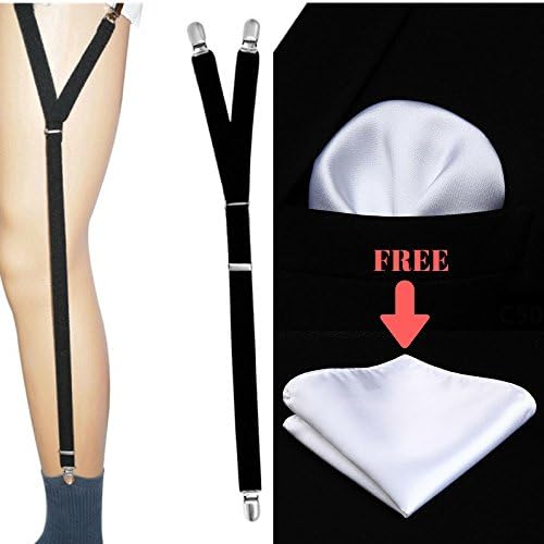 Shirt Stays Silk Pocket Square FREE Set; Shirt Stays, Minimal and Comfortable fit