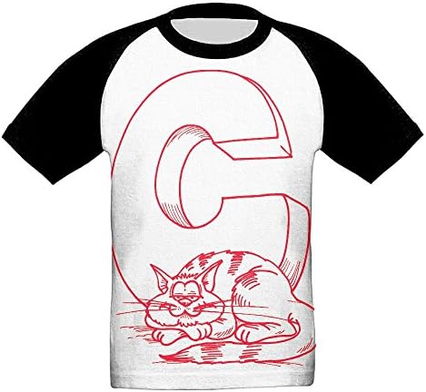 Cat Treats Temptations 3D Graphic Printed Children Before Printing Short Sleeve T-Shirt Casual Novelty
