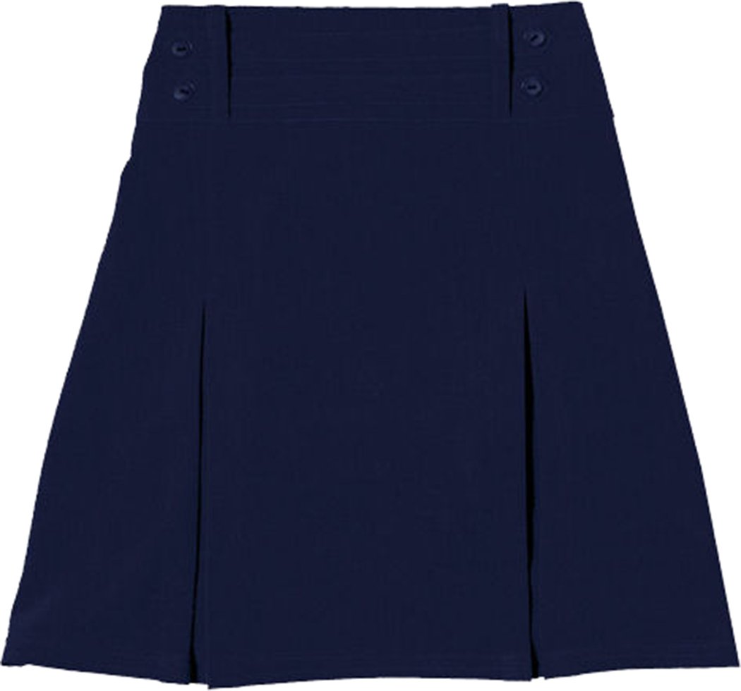 Girls Lycra Four Button Skirt Navy Blue 4-5 Years UK
