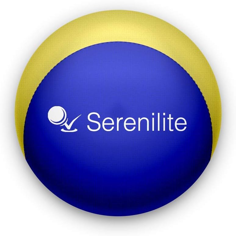 Serenilite Stress Ball and Hand Therapy Gel Squeeze Exercise Ball - Great for Anxiety and Hand Strengthening - Optimal Stress Relief - Dual Color