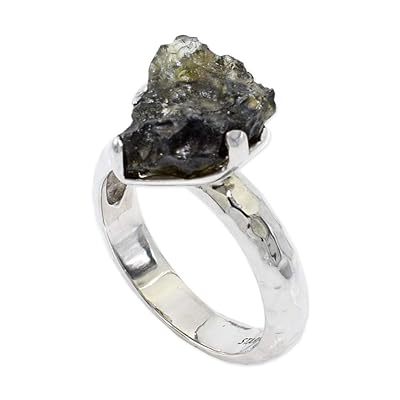 Genuine Moldavite Ring for Unique and Stylish Look Zambia Ubuy