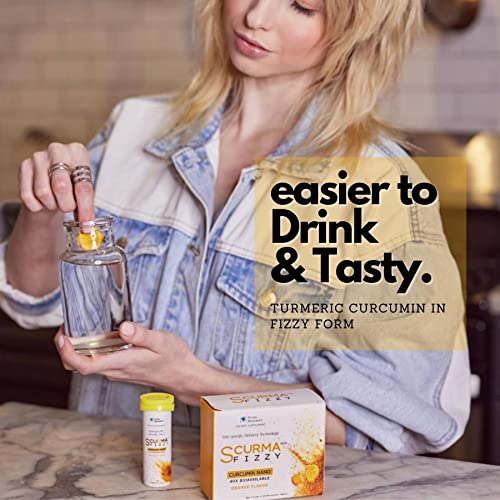 SCurma Fizzy Nano Turmeric Curcumin Natural Defence Against Gastric