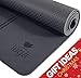 IUGA Eco Friendly Yoga Mat with Alignment Lines, Free Carry Strap, Non Slip TPE Yoga Mat for All Types of Yoga, Extra Large Exercise and Fitness Mat Size 72”X26”X1/4