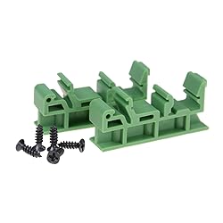 Jienk 50Sets C45 DIN Rail PCB Mounting Green