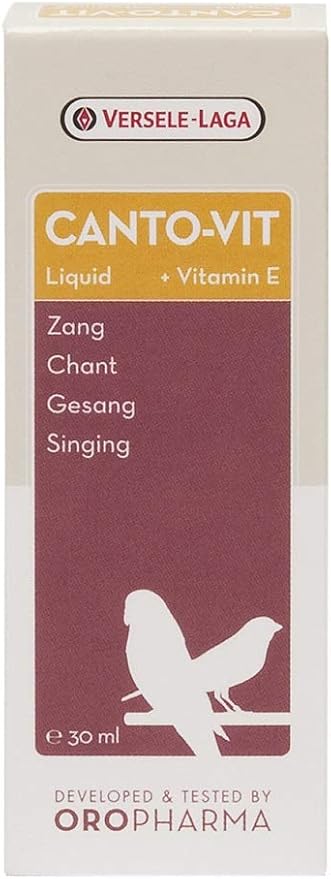 Amazon Com Versele Laga Canto Vit Liquid Suppliment 30 Ml Vitamins Cage Birds Pet Supplies