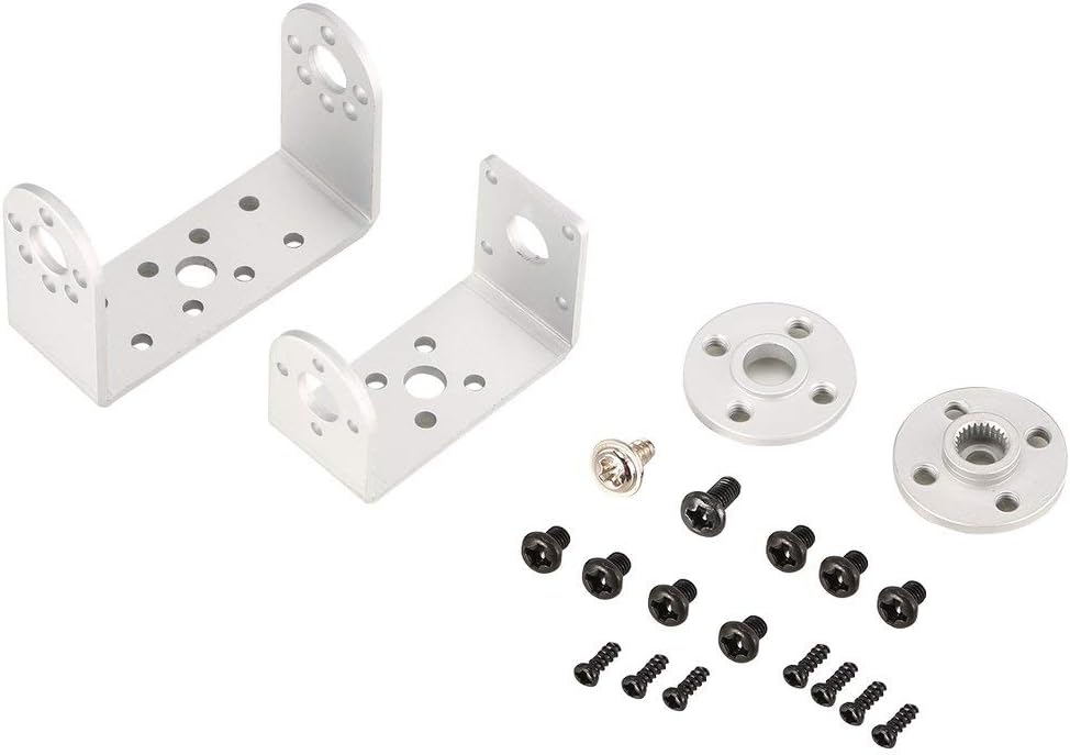 Rouku HDKJ Steering Gear Pan and Tilt Mount Mechanical 2 DOF Robot Servo Mount Set Bracket Sensor Mount Kit Servo Accessories