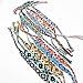RIMOBUL Nepal Style Woven Friendship Bracelets - 12 pack - Earth