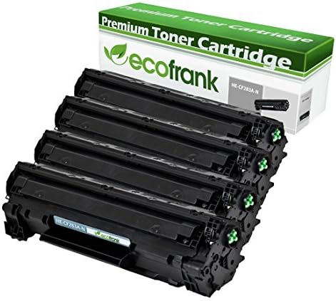 EcoFrank Compatible Toner Cartridge Replacement for HP 83A CF283A (Black, 4-Pack)