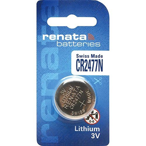 Renata CR2477N 3 Volt Lithium Coin Battery, 1 Count