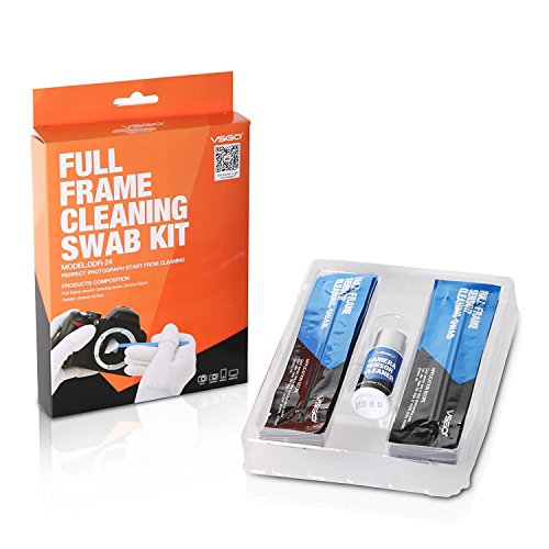 Professional DSLR Camera Full Frame Sensor CCD/CMOS Sensor Cleaning Swabs (Pack Of 24mm Type 3 Cleaning Swab 12pcs and Sensor Cleaning Fluid 15ml)