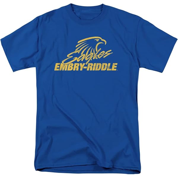 Official Embry-Riddle Aeronautical University Daytona Stacked Logo Unisex T-Shirt - View #12
