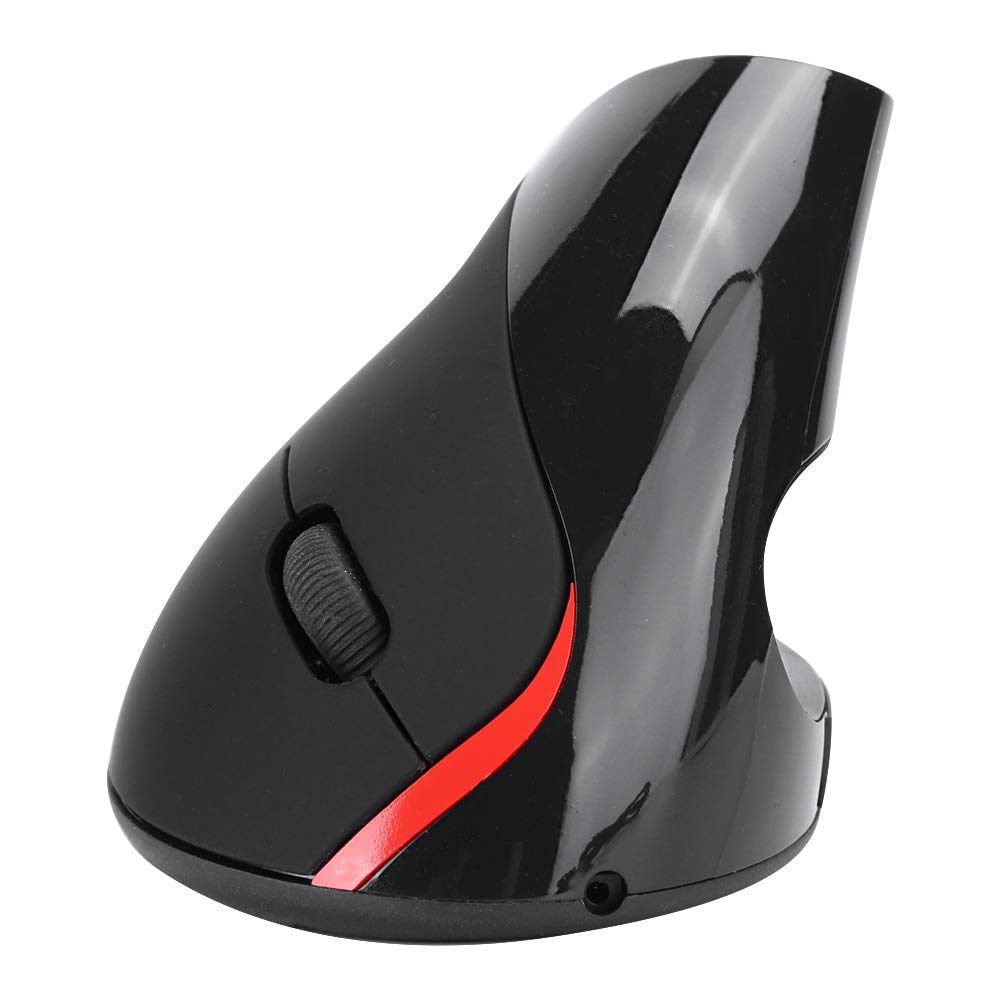 Hopcd Wireless Vertical Mouse, USB Rechargeable Optical Vertical Mice, Universal Computer Gaming Mouse, Wireless Ergonomic Optical Mouse for PC/Laptop