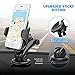 Mpow Car Mount Holder, Universal Dashboard Car Phone Mount Holder/w One-Touch Design&Washable Strong Sticky Gel Pad for iPhone X/8/8Plus7/7P/6s/6P/5S, Galaxy S5/S6/S7/S8, Google, LG, Huawei and etc