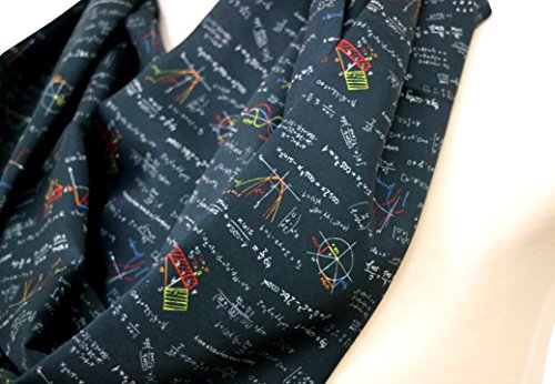 40% OFF Handmade Mathematics Infinity Scarf By Di Capanni (black with color)