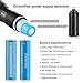 High Powered Tactical Led Flashlight,Zeasun A100 Tactical Telescoping Handheld Flashlight 900 Lumen 5 Modes Outdoor Survival Torch,Use Rechargeable 18650 Battery or AAA 3 Batteries with DC Charger
