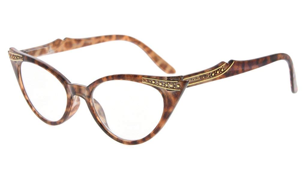 Eyekepper Cateyes Womens Reading Glasses (Tortoise, 3.00)