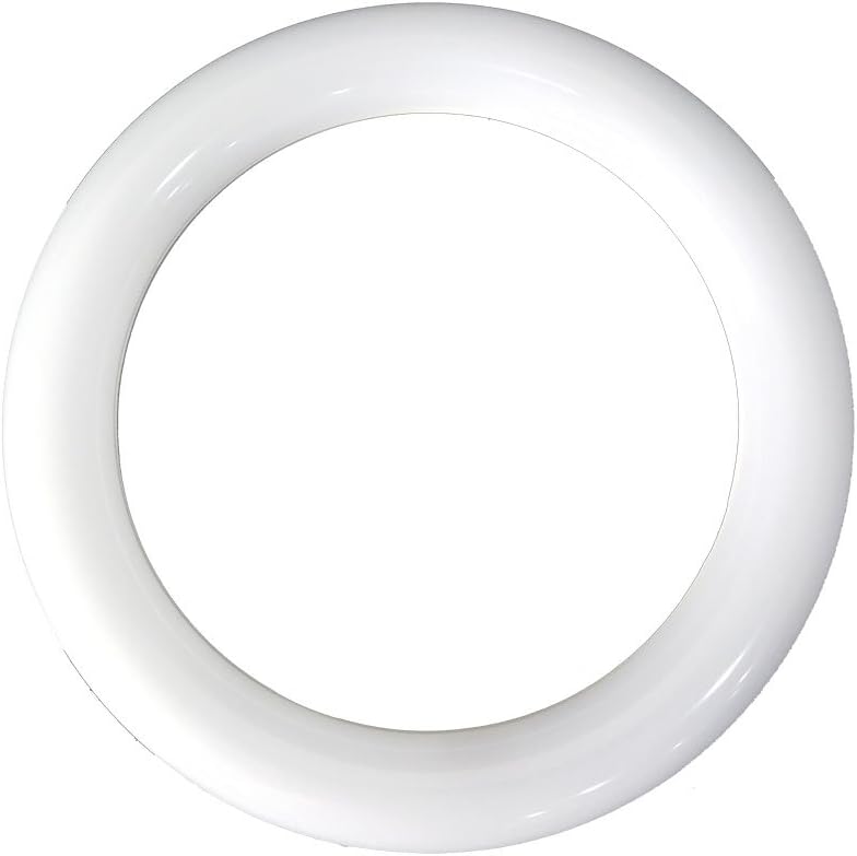 LuLofe Round LED Tube 8 Inch Milky 11W 6000K with External Driver for Replace 22W Fluorescent Light Bulb T9 G10Q